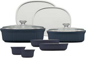 Corningware 071160156388 Ceramic Bakeware Set With Lids Chip And Crack Resistant Stoneware Corningware 071160156388 Ceramic Bakeware Set With Lids Chip And Crack Resistant Stoneware