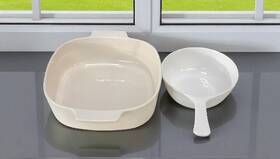 P-81-b Corningware A-2-b Corning Ware 2l Casserole And 1 Pint Skillet Solid White Cookware Vtg P-81-b Corningware A-2-b Corning Ware 2l Casserole And 1 Pint Skillet Solid White Cookware Vtg