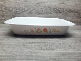 A-21-12 Corningware Vtg Corning Ware Wildflower Large Roaster Dish A-21-12 Corningware Vtg Corning Ware Wildflower Large Roaster Dish