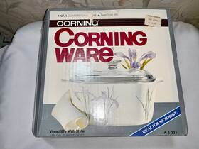 A-3-333 Corningware Corning Ware Shadow Iris 3 Quart Covered Casserole W Lid #a-3-333 - New Open Box A-3-333 Corningware Corning Ware Shadow Iris 3 Quart Covered Casserole W Lid #a-3-333 - New Open Box