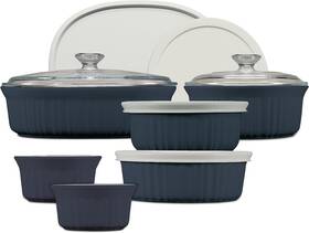 B0cpzld2jb Corningware Ceramic Bakeware Set With Lids Chip And Crack Resistant Stoneware Ba