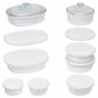 Corningware Bakeware Set 18 Pieces French White Ceramic Stoneware New Opened 071160085343