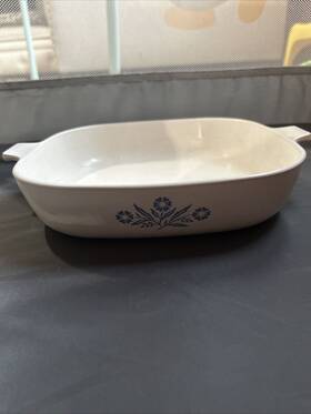 P-10-8 Corningware Vintage- Corning Ware 10in Made In Usa Cornflower Design P-10-8 Corningware Vintage- Corning Ware 10in Made In Usa Cornflower Design