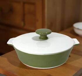 P-701-b Corningware Vtg Corning Ware 1 Quart Avocado Green 7.5 Inch Casserole Baking Dish W Lid