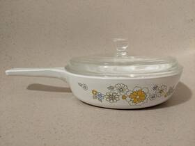 P-83-b Corningware P-82-b Vtg Corning Ware Corelle Floral Bouquet Menuette 6 1/2 Inch Skillet With Lid