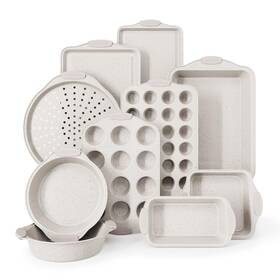 Country Kitchen 729016633704 Nonstick Stackable Bakeware Set - Durable Easy Release Baking Cream 10