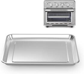 Cowherding 313021817848 Half Baking Sheet Pan 12.4 Inch X11 Stainless Steel Air Fryer Tray Replacement For