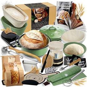 Craftzee 810039691830 All-inclusive Sourdough Starter Kit With Pot 34 Oz Ja Craftzee 810039691830 All-inclusive Sourdough Starter Kit With Pot 34 Oz Ja