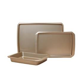 Cravings By Chrissy Teigen 085081546180 Bake-anything 3-piece Sheet Pan Set Nonstick Steel Baking Sheets For