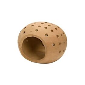 Creative Co-op Handmade Terracotta Candle Holder With Cutouts Candleholders