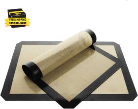 Creative Store 445005312346 2 Pack Baking Mats 12 Inch X 17 Tray Pan Liner For Healthy Dishes Reusable Non-s