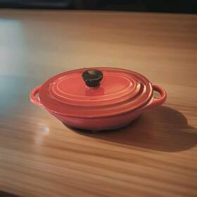 Cp-1234 Crock-pot New Mini 6.7 Oz Oval Ceramic Casserole Dish With Lid Oven Microwave Safe