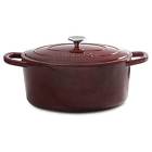 Crock-pot Crock Pot 7 Quart Oval Cast Iron Dutch Oven With Lid Burgundy 085081252937