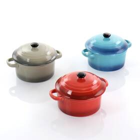 Crockpot 085081461278 Crock Pot Pembury 3 Piece 9.6 Ounce Stoneware Assorted Multicolor 8 Ounces