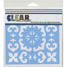 Cssm6-mexti Clear Scraps Stencils Tile 812430013631