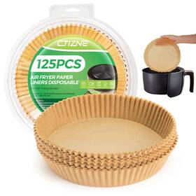 C125-r7.9in Ctizne 8 Round Air Fryer Parchment Paper Liners Bpa Free Non Stick Heat Proof 125 Pcs