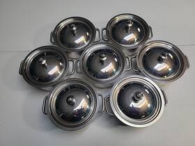 7ms-32 Cuisinart Stainless Steel Mini Dutch Oven Servers .32qt/.30l V#16388 7 Pc 7ms-32 Cuisinart Stainless Steel Mini Dutch Oven Servers .32qt/.30l V#16388 7 Pc
