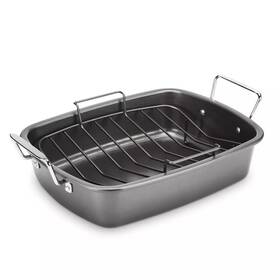92910887 Cuisinart 16 Inch Carbon Steel Roaster With Rack Nonstick Dishwasher &