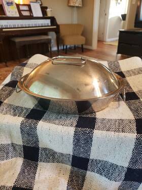 C59-29d Cuisinart Pennsylvania Dutch Oval Roasting Pan 2 Quart Stainless Steel