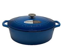 Ci770-33blg Cuisinart Oval Covered Casserole Dish Chefs Classic 7 Quart Enameled Cast Iron Ci770-33blg Cuisinart Oval Covered Casserole Dish Chefs Classic 7 Quart Enameled Cast Iron