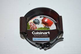 Cmbm-4sp Cuisinart New 1 Piece 4 Inch Springform Pan Mini Steel Gray Cmbm-4sp Cuisinart New 1 Piece 4 Inch Springform Pan Mini Steel Gray