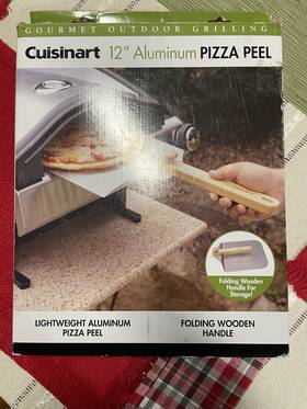 Cpp-612p Cuisinart 12 Inch Aluminum Pizza Peel Space Saving Folding Wood Handle New In Box