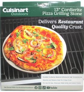 Cps-013p Cuisinart 13 Inch Round Pizza Ceramic Stone For Grilling Or Baking New In Box