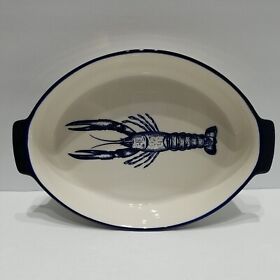 Cuisine And Company Dockside Bakeware 12inch Au Gratin Oval Baking Dish Crab Design