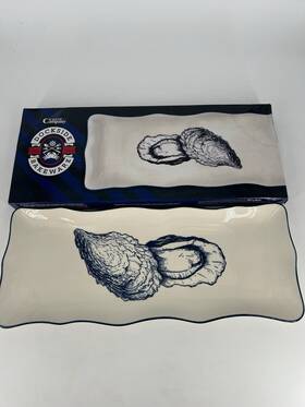 Ccb010 Cuisine Dockside Bakeware Oyster 18 Inch Rectangular Wave Platter Company Open Box
