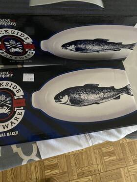 Ccb004 Cuisine & Company Dockside Bakeware 9.25 Oval Baker Blue Cobalt Fish Ccb004 Cuisine & Company Dockside Bakeware 9.25 Oval Baker Blue Cobalt Fish
