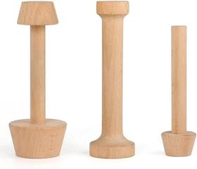 Cyimi 735530852392 3 Pcs Wooden Tart Tamper Set Double Side Pie Pastry Dough Tampers Diy Cake Egg