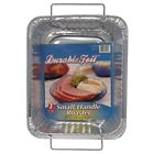 D75113 Durable Packaging Foil Small Handle Aluminum Roasting Pan 074729751130