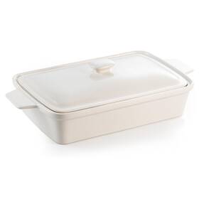 W-dgkpzf-1 Dafuceramic Casserole Dish With Lid 3.5 Quart Porcelain Baking Deep 13x9 Dishes For Oven