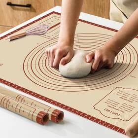 Dania & Dean 955543329924 Silicone Baking Mat 36 Inch X 24 Extra Thick Large Non Stick Sheet With Meas