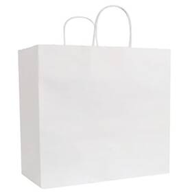 5000320 Darling Foodservice White 13 X 7 13.5 Shopping Bag - 250 / Cs Inch