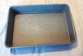 12343 David Burke -12343 Baking Pan 9 Inch X 13 2 Speckled Gray Oblong Non-stick Interior