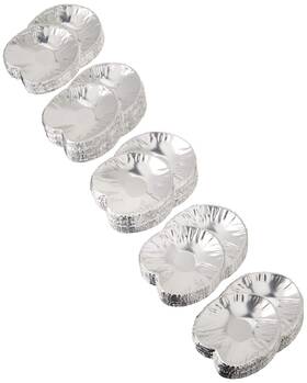 Dcs Deals 665752677896 Set Of 250 Disposable Clam Shells Aluminum Foil Food Shell Pans For Making Ta
