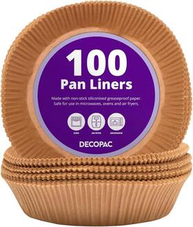 29549 Decopac 7 Inch Cake Pan Liners 100 Pack Non-stick Siliconized Greaseproof Paper