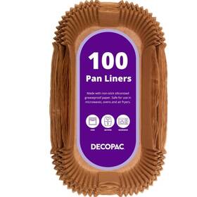 29552 Decopac 2lb Loaf Pan Liners 100 Pack Non-stick Siliconized Greaseproof Paper