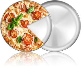 Deedro108 Deedro 705353868184 Pizza Baking Pan Sheet 10 Inch Stainless Steel Tray Round Pi
