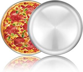 8541891653 Deedro Pizza Baking Pan Tray 12 Inch Stainless Steel Round