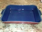Denby Harlequin Large Oblong Casserole Baking Dish Handcrafted New