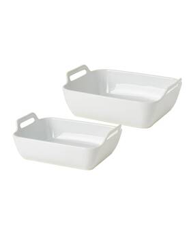 Denmark Tools 048552703161 For Cooks Rectangular 2-piece Baking Dishes - White