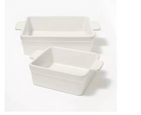 Department Supermarket 674655830918 2pc Stoneware Square Baking Dish Set