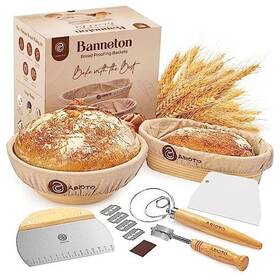 Bbk-11r12o Dereks Goods 12 Inch Oval And 11 Round Banneton Bread Baskets Expanded Kit