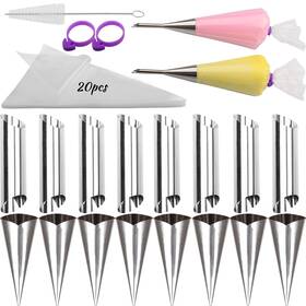 Derower 768564876775 43pcs Cannoli Tubes Set Stainless Steel Cream Horn Moldcannoli Forms Ki Derower 768564876775 43pcs Cannoli Tubes Set Stainless Steel Cream Horn Moldcannoli Forms Ki