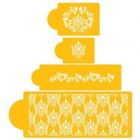 Designer Stencils Filigree Damask Cake Stencil Set Free Delivery 0787484002064