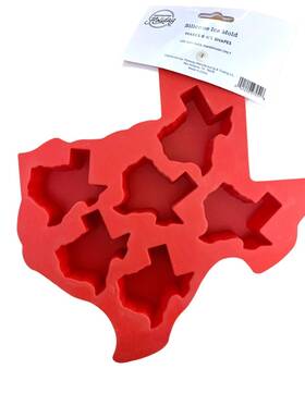 Destination Holiday 877610004137 Texas Silicone Ice Cube Making Mold New With Tags