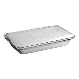 Fd20wl Dispozly 20-pack Full Size Deep Aluminum Pans With Lids Disposable Tin Foil Food Trays