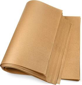 16in-100ps Dissknic Dk007 100pcs Unbleached Parchment Paper Sheets 12 X 16 Precut Brown